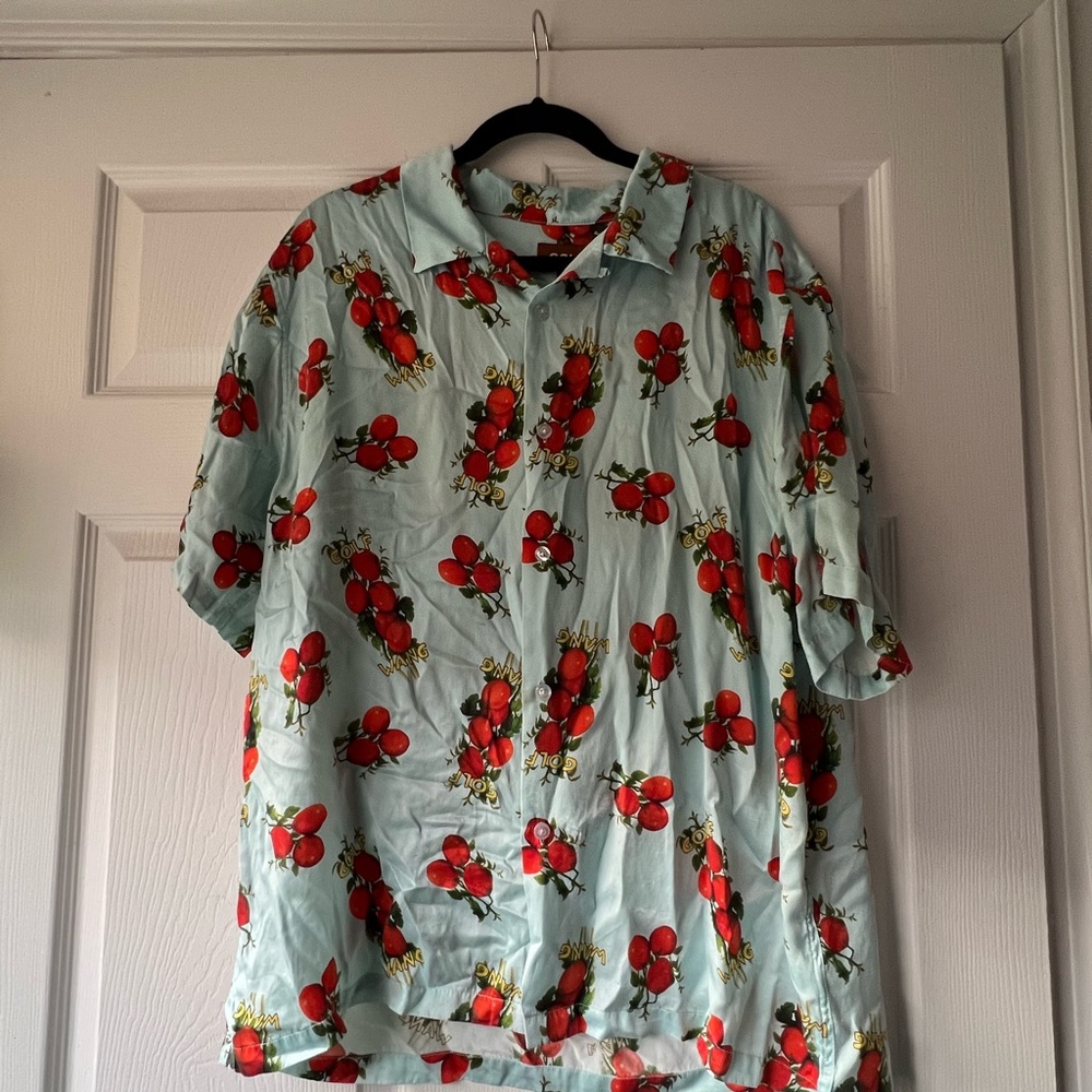XL GOLF WANG X Tyler The Creator tomato button up shirt